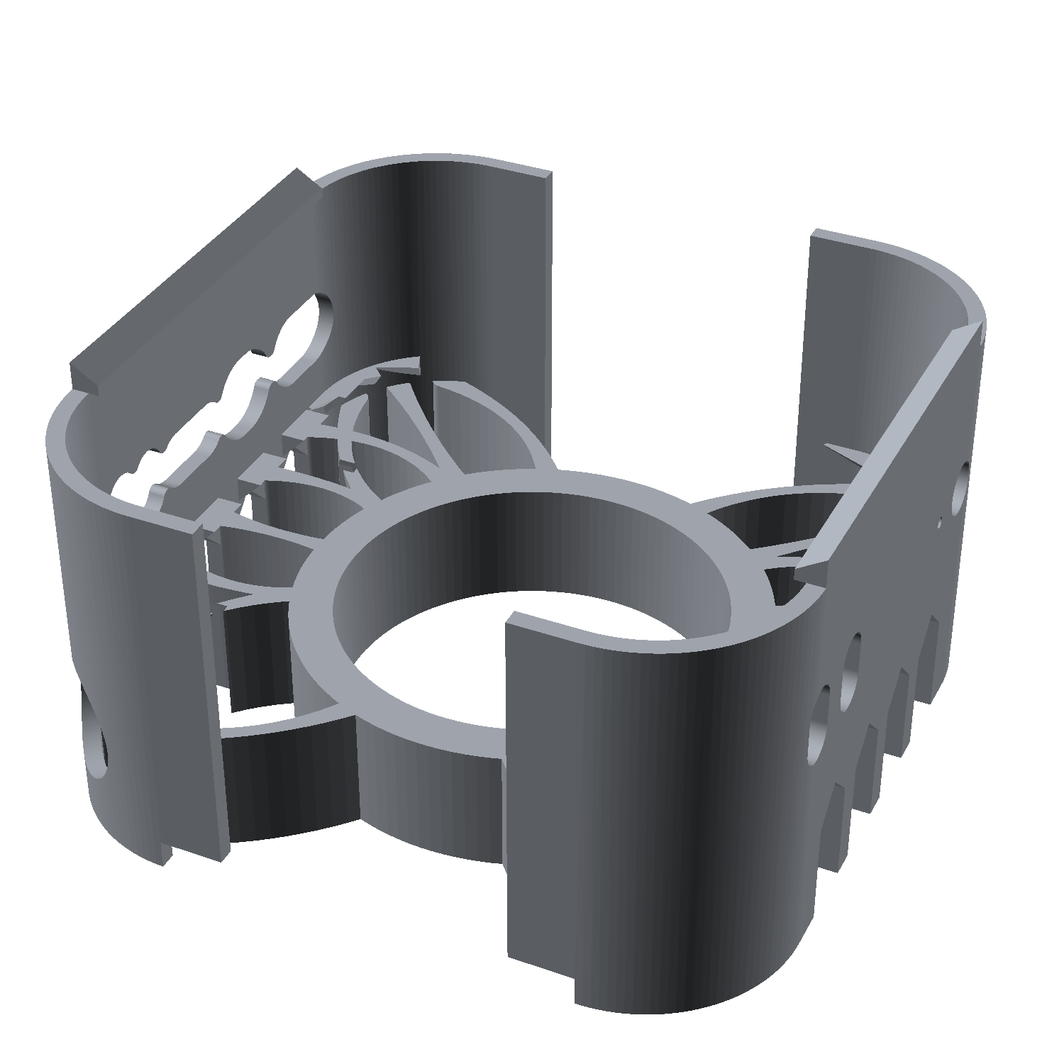 Rendered version 24 Mac Mini wall mount, isometric view
